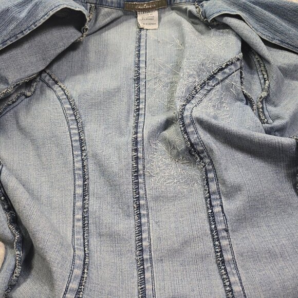 Z.Cavaricci Beaded and Sequin Jean Blazer, Women's Medium - Picture 10 of 14